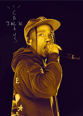 Travis Scott performing live on stage