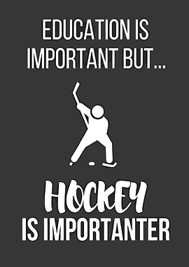 Education vs. Hockey Funny Quote