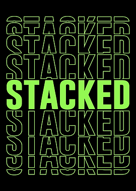 Stacked Text Art