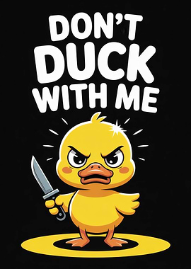 Angry Duck with Knife
