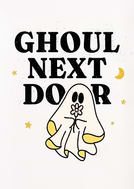 Ghoul Next Door Cute Halloween Art