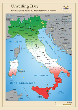 Italy Map: Alpine Peaks to Shores
