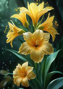 Yellow Lily Bouquet