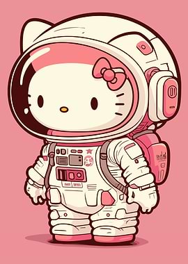 Hello Kitty Astronaut Cartoon