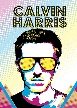 Calvin Harris Pop Art Portrait