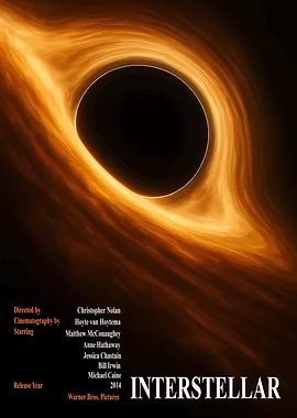 Interstellar Movie Poster: Black Hole