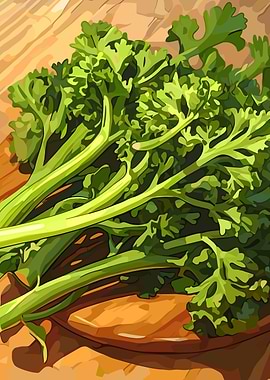 Fresh Parsley Still Life