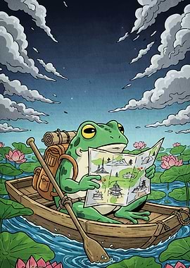 Frog Traveler Map Boat