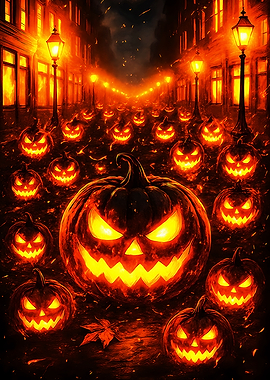 Halloween Pumpkin Street