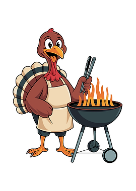 Funny Turkey Grilling