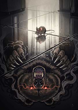 Mouse and Bear Reflection