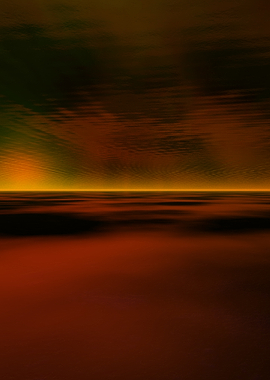 Abstract Landscape with Dark Horizon