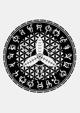 Flower of Life Moth Sigil