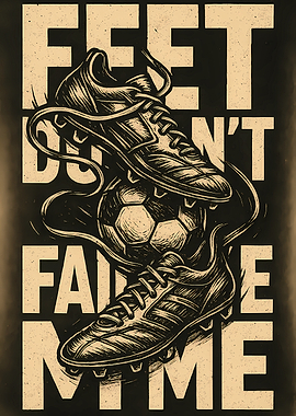 Feet Don't Fail Me - Soccer Art