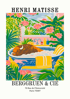 Henri Matisse Buffalo in Bathtub