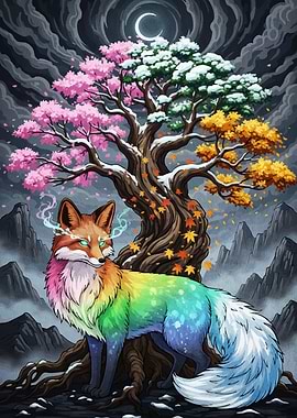 Rainbow Fox Four Seasons