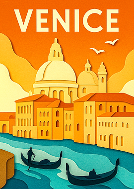 Venice Travel Poster Art