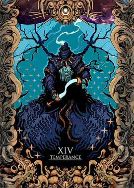 Temperance Tarot Card Illustration