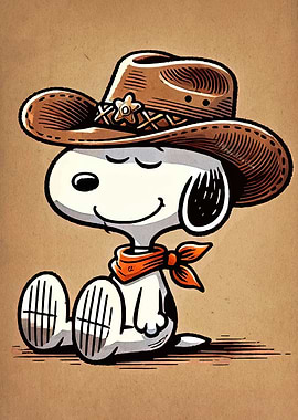 Snoopy as a Cowboy