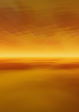 Golden Horizon Abstract Landscape