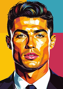 Cristiano Ronaldo Pop Art Portrait