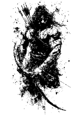 Archer in Black and White