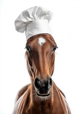Horse Chef Portrait