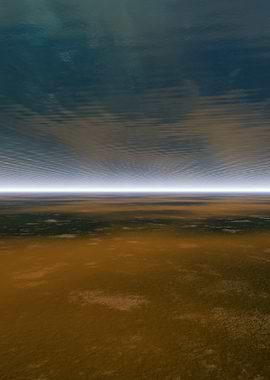 Alien Landscape with Horizon