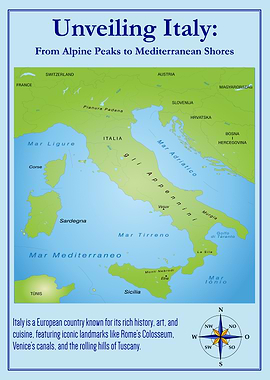 Unveiling Italy: Map of Italy