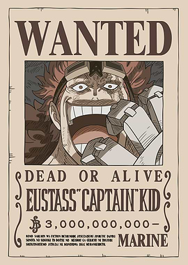 Eustass 'Captain' Kid after Wano Wanted