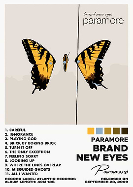 Paramore Brand New Eyes Album Cover