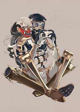 Apex Legends Lifeline and Octane Selfie