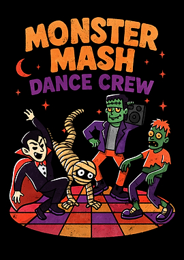Monster Mash Dance Crew Illustration