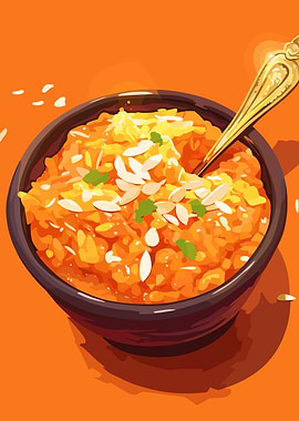 Gajar ka Halwa Illustration