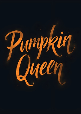 Pumpkin Queen Text Art