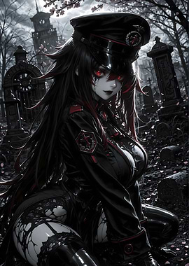 Anime Girl in Military Uniform