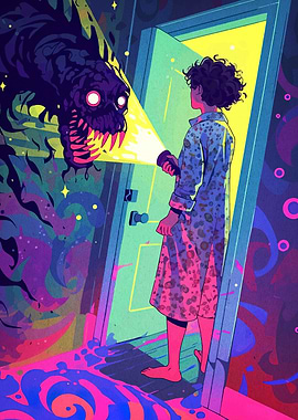Monster in the doorway