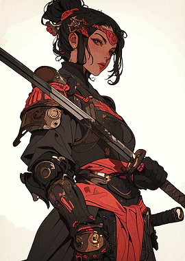 Female Warrior with Sword