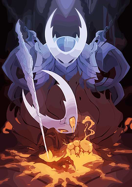 Hollow Knight characters digital art