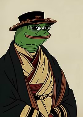 Pepe the Frog in Japanese attire