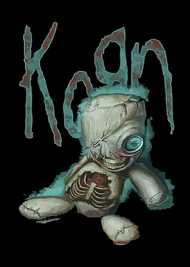 Creepy Korn Doll Illustration