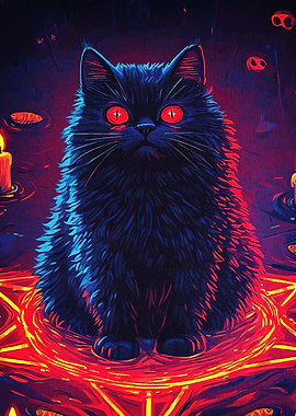 Cat Red Eyes