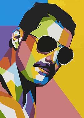 Freddie Mercury Pop Art Portrait