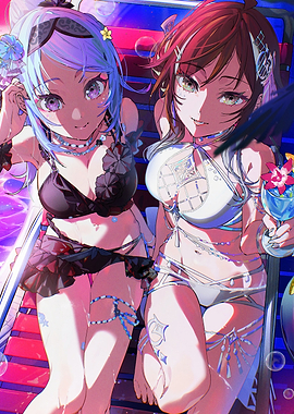 Anime Girls in Swimsuits