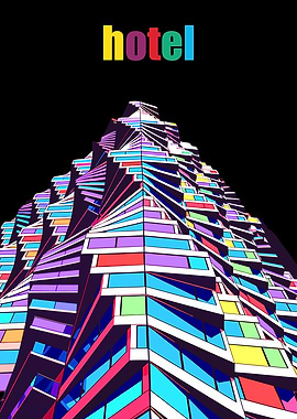 Hotel Building Illustration
