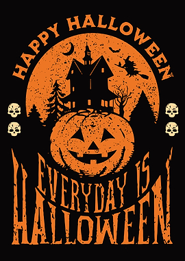 Happy Halloween Spooky Design