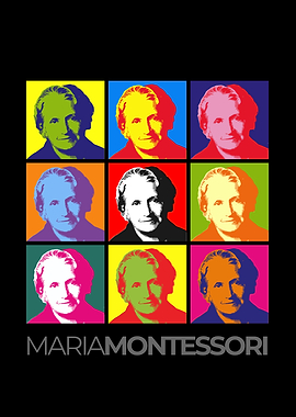 Maria Montessori Pop Art Portrait