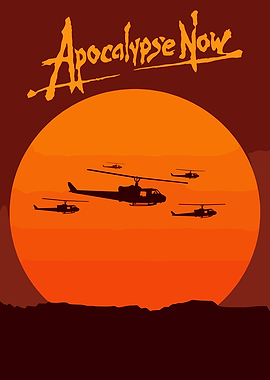 Apocalypse Now helicopters sunset poster