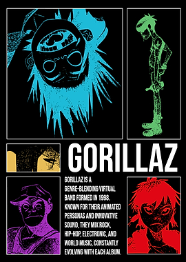 Gorillaz Band Art