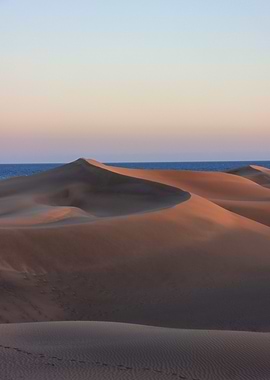 Sand Dunes at Sunset